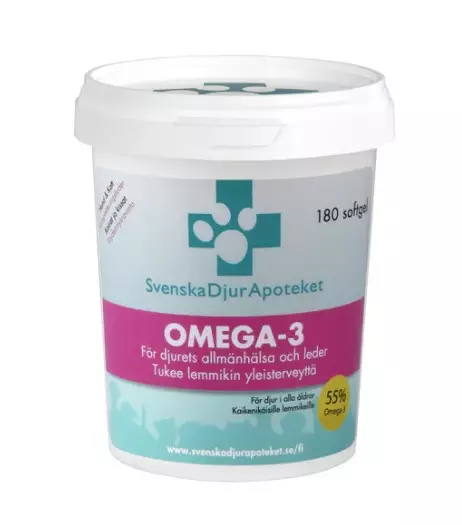 Svenska DjurApoteket Omega-3 180 kapselia - Vitamiinilisät koiralle - 5667 - 1