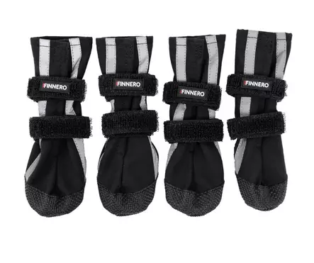 Finnero Halla Softshell tossut 4 kpl XS - Koiran suojatossut - 5338 - 1