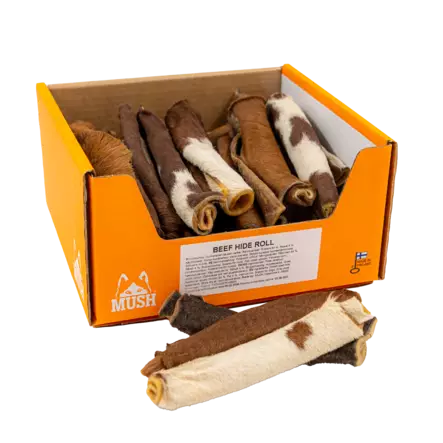 Mush Beef Hide Rolls naudannahkarulla L - Nahkaluut - 5678 - 1