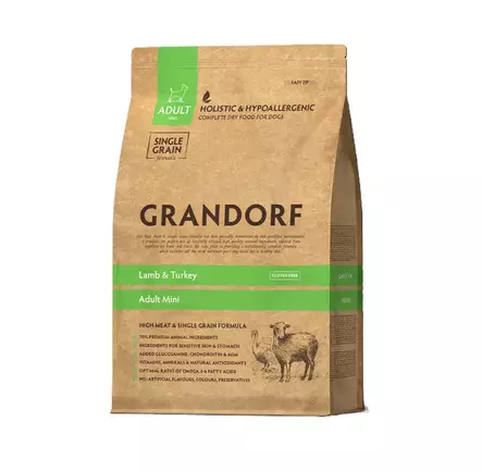 Grandorf Adult Mini Lamb & Turkey koiran kuivaruoka pienille koirille 3 kg - Grandorf - 6368 - 1