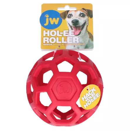 JW Hol-ee Roller M punainen - Koiran kumi- ja lateksilelut - 268 - 2
