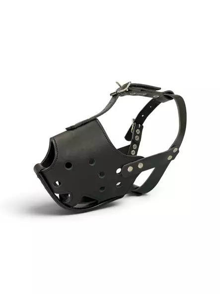 Puskukoppa metallivahvikkeella malinois - Nahkaiset kuonokopat - 6348 - 2