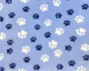 Vetbed karva-alusta babyblue tassut 75 x 100 cm - Koiran pedit ja alustat - 6418 - 1