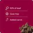 RAUH! Beef & Carrot Treat 100 g - Koulutusherkut - 2708 - 2