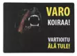 Varoituskyltti Rottweiler, musta - Varoituskyltit - 1078 - 1
