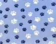 Vetbed karva-alusta babyblue tassut 75 x 100 cm - Koiran pedit ja alustat - 6418 - 1