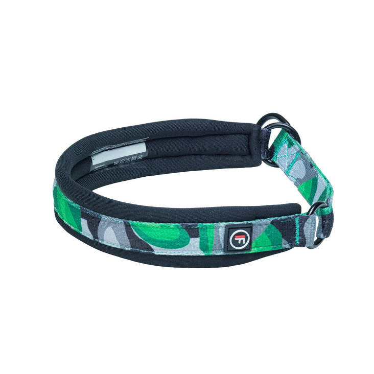 Finnero Camocolor puolikiristävä panta vihreä XS - Koiran tekstiilipannat - 4628 - 1