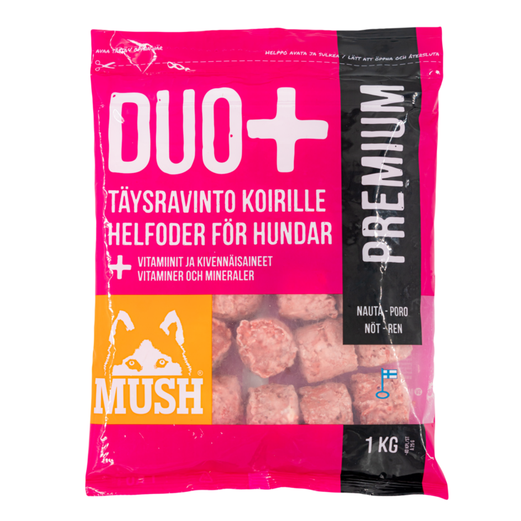 Mush Duo+ Premium nauta-poro 1 kg - Mush - 3198 - 1