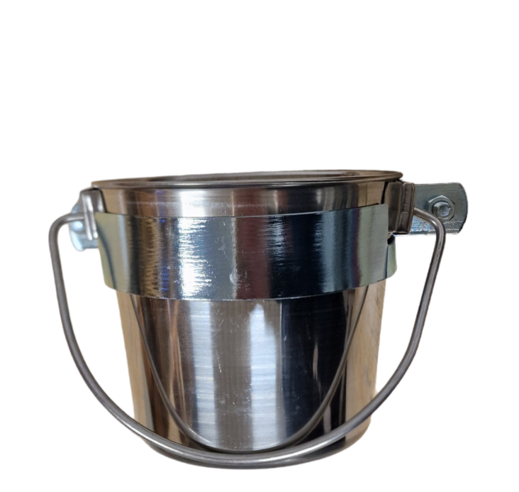 Rosterinen ämpäri 1 L pidikkeellä - Koiran kupit ja ruokailualustat - 6438 - 1