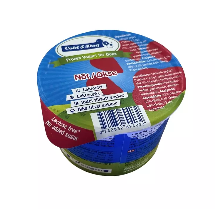 Cold & Dog koiran jäätelö nauta 90 ml - Koiran jäätelöt - 2548 - 1