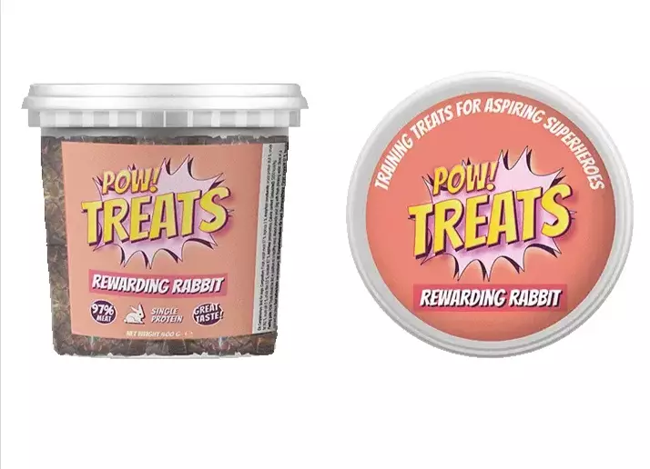 POW! Treats Rewarding Rabbit koiran viljaton makupala 400 g - Koulutusherkut - 2968 - 1