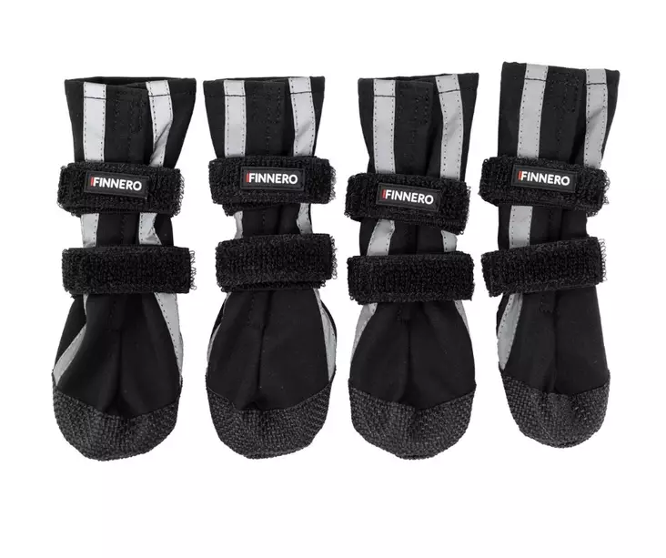 Finnero Halla Softshell tossut 4 kpl XS - Koiran suojatossut - 5338 - 1