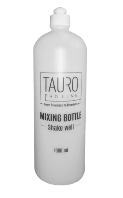 Tauro sekoituspullo mitta-asteikolla 1000 ml - Koiran shampoot ja hoitotuotteet - 5748 - 1