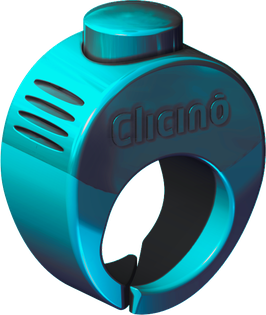 Clicino clicker-ring sormusnaksutin, turkoosi S - Naksuttimet - 5988 - 1