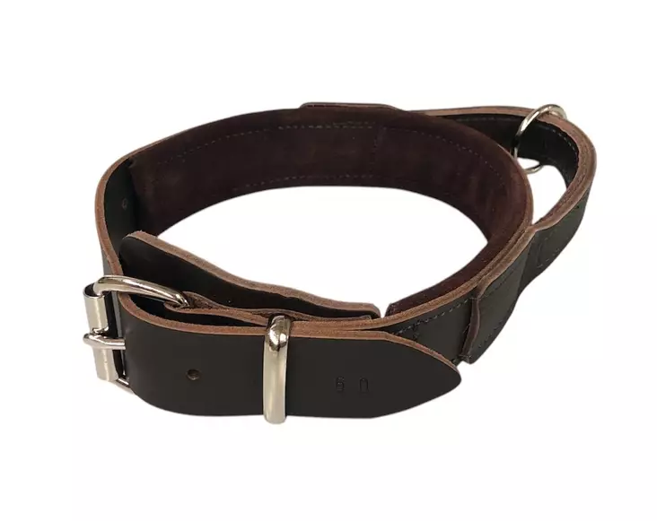 D&C Nahkapanta kahvalla ruskea 55 cm - Koiran nahkapannat - 108 - 1