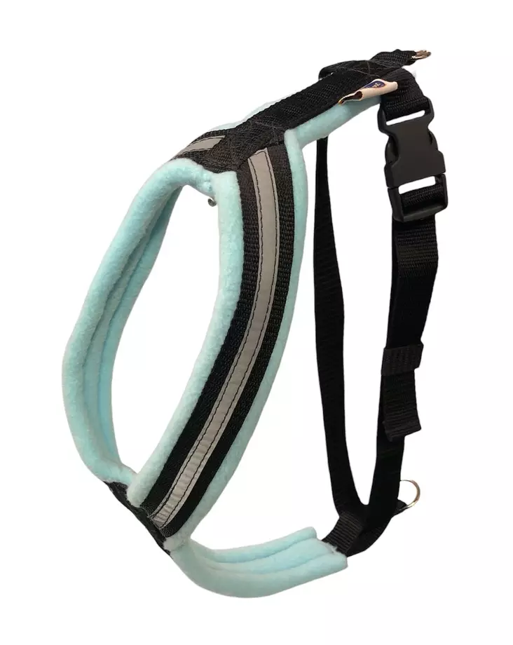 D&C Pehmustettu Y-valjas vaaleansininen koko 05 - Koiran valjaat - 6218 - 1