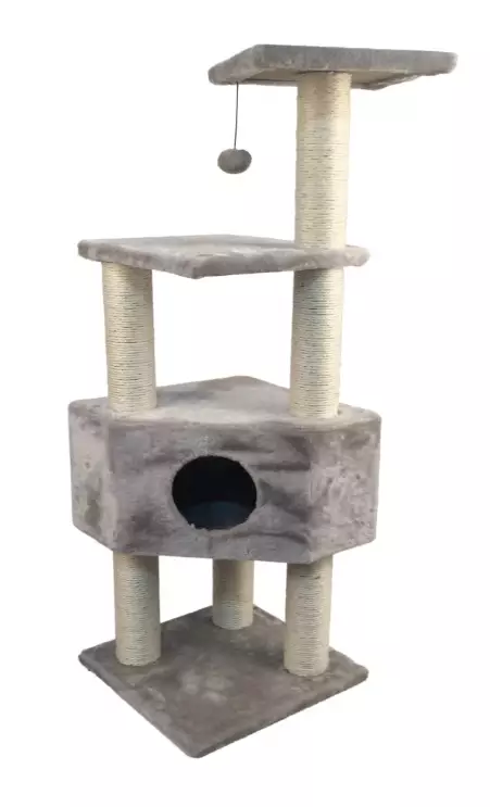 Dogman Kssan raapimapuu Morris harmaa 135 cm - Kiipeily- ja raapimapuut - 6138 - 1