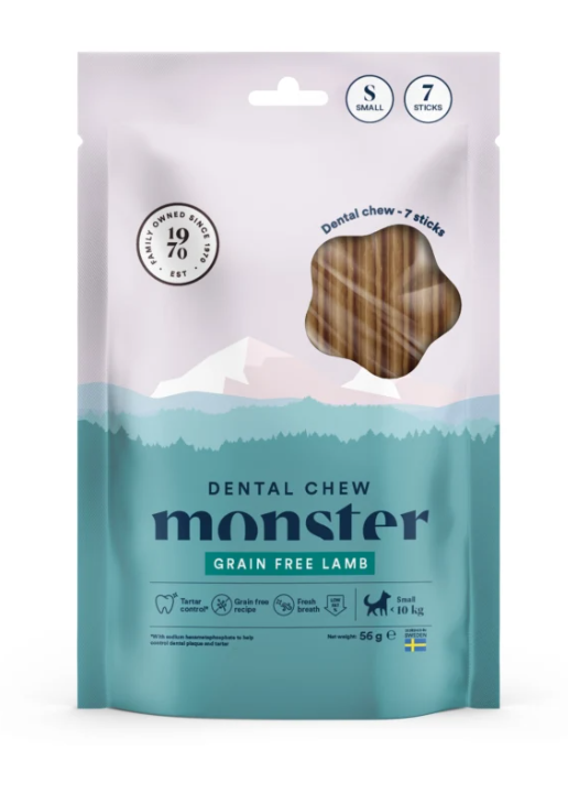 Monster Dog Dental Chew Grain Free Lamb S hammaspurutikku pienille koirille 7 kpl - Muut puruluut - 6008 - 1
