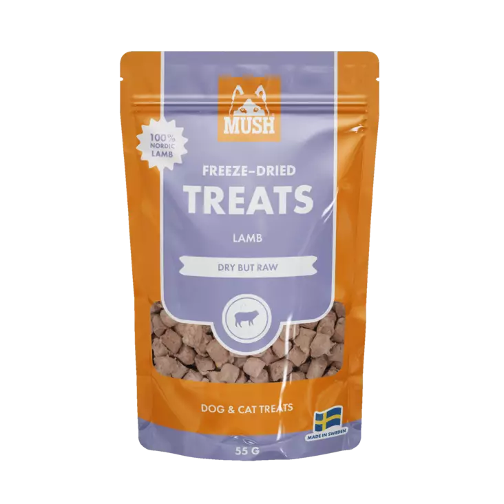 Mush Freeze-Dried Treat lamb - pakastekuivattu lammas 55 g - Kuivatut herkut - 2478 - 1