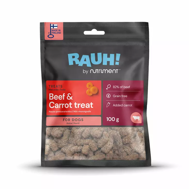 RAUH! Beef & Carrot Treat 100 g - Koulutusherkut - 2708 - 1