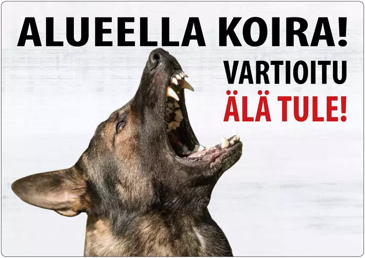 Varoituskyltti Saksanpaimenkoira - Varoituskyltit - 1068 - 1