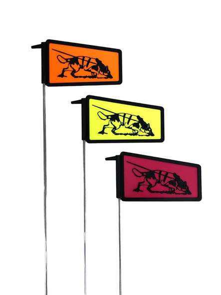 D&C Jälkipaalu muovi jälkikoira, neon keltainen - Jälkipaalut - 469 - 1