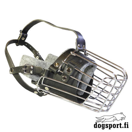 Metallikoppa paksu huopavuori koko 1 - Metalliset kuonokopat koiralle - 3079 - 2