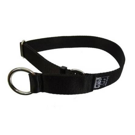 Sali Obro puolikiristävä panta 25 mm musta koko M - Koiran tekstiilipannat - 4869 - 1