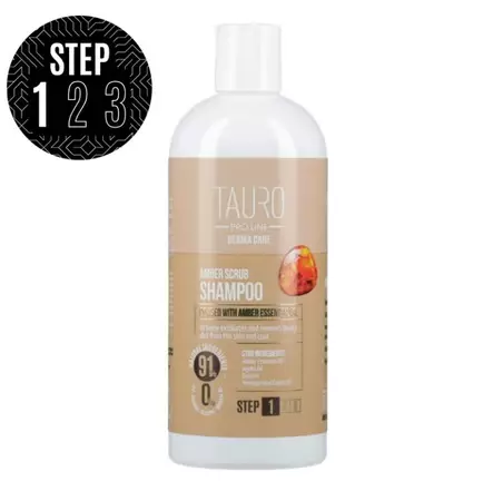 Tauro Derma Care Amber Scrub hellävarainen shampoo koirille ja kissoille 400 ml - Koiran shampoot ja hoitotuotteet - 5729 - 1