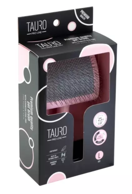 Tauro muovinen karsta 25 mm piikeillä large SOFT vaaleanpunainen - Koiran karstat - 5739 - 1