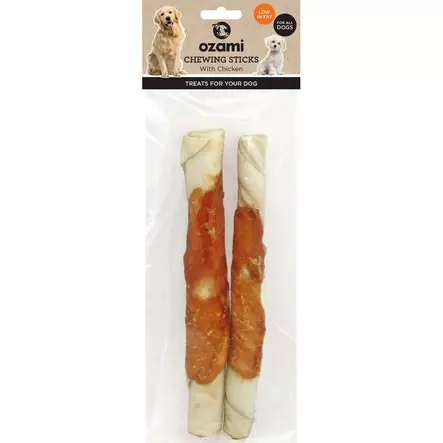 Ozami puruluu kanalla 25 cm 2 kpl - Nahkaluut - 5949 - 1