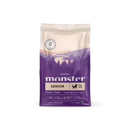 Monster Original Senior 2 kg PÄIVÄYS LÄHESTYY - Monster kuivaruoat koiralle - 6029 - 1