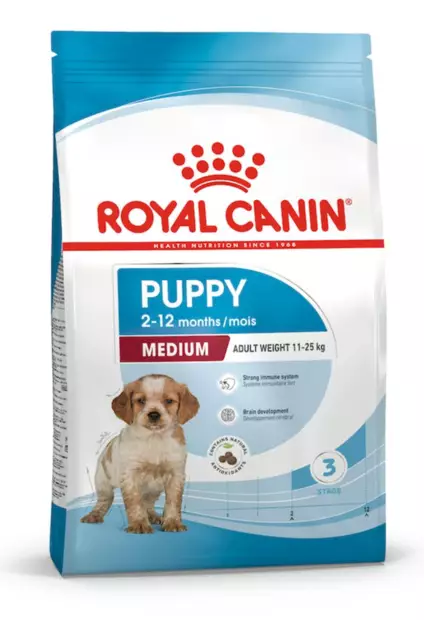 Royal Canin Medium Puppy koiran kuivaruoka 12kg PÄIVÄYS LÄHESTYY - Royal Canin kuivaruoat koiralle - 5489 - 1