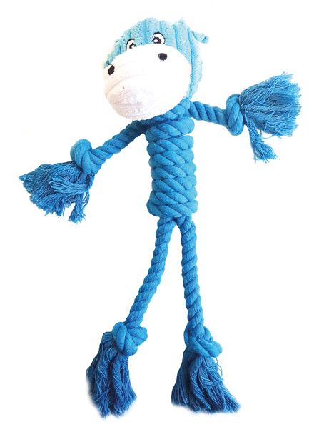 Happy Pet Rope Buddy köysilelu hippo - Koiran pehmolelut - 4879 - 1