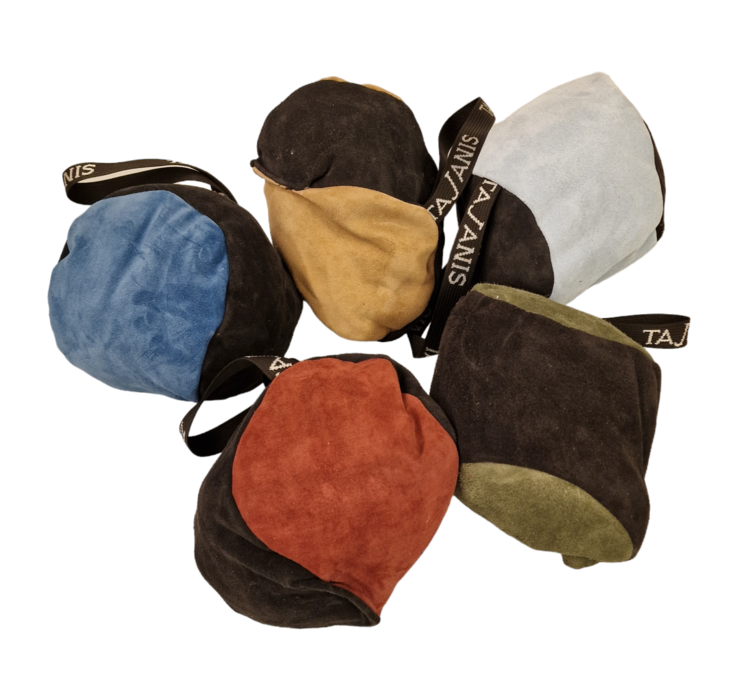 Iso nahkapallo kahvalla kaksivärinen - Narupallot ja pallot - 3939 - 1