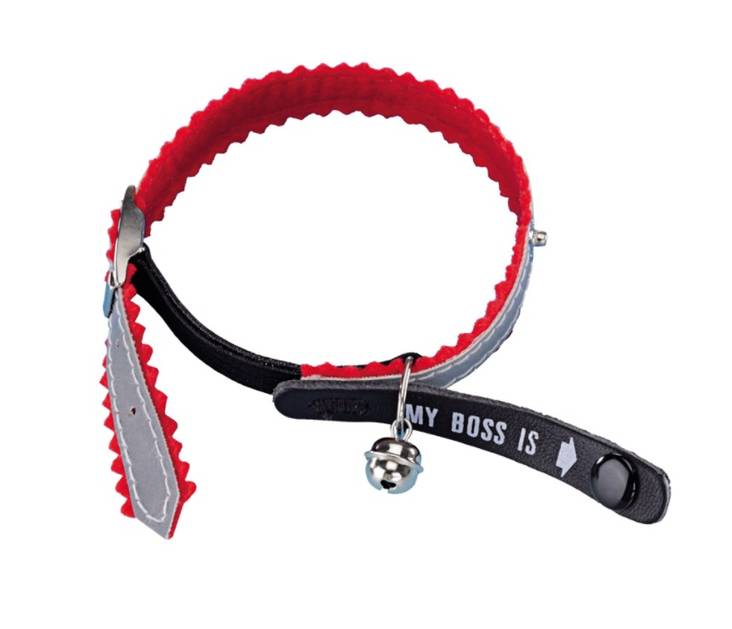 Kissan Solkipanta joustolla, punainen - Kissan kaulapannat - 1729 - 1