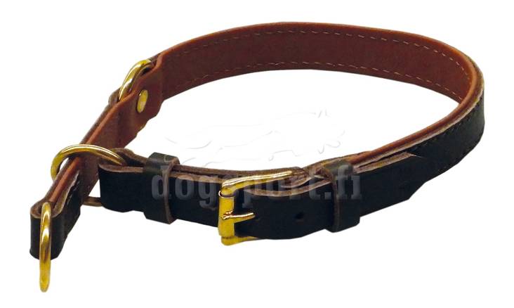 Klin puolikiristävä nahkapanta 40 cm - Koiran nahkapannat - 879 - 1