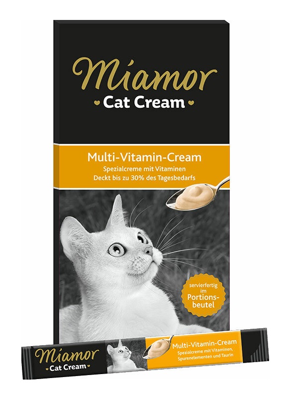 Miamor Cat Cream Vitamiinitahna 6 x 15 g - Makupalat ja herkut - 3309 - 1