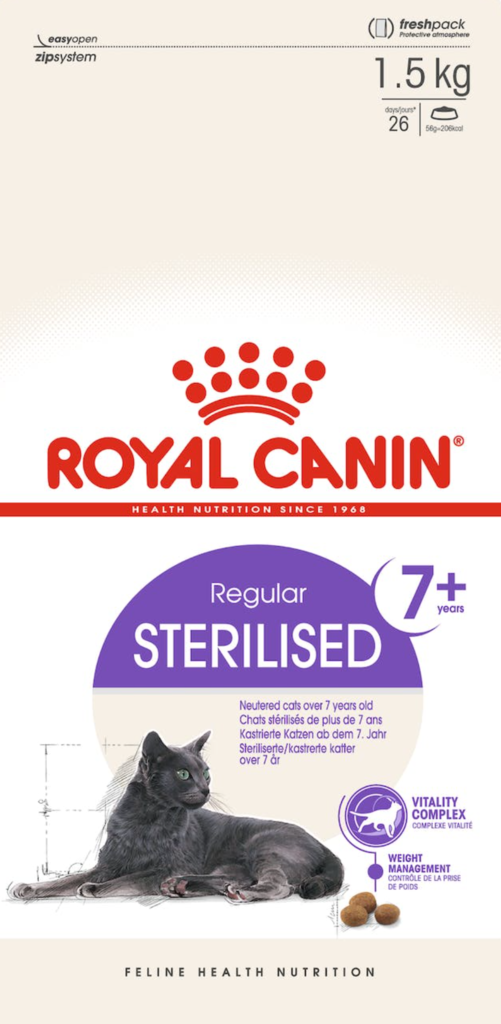 Royal Canin Sterilised 7+ kissan kuivaruoka 400 g - Royal Canin kuivaruoat kissalle - 3379 - 1