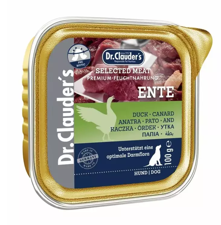 Dr. Clauder's Prebiotic ankka koiran märkäruoka 100 g - Dr. Clauder's - 2609 - 1