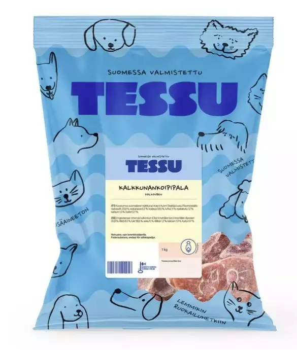Tessu Kalkkunan koipipala 1 kg - Pakasteluut - 2799 - 1