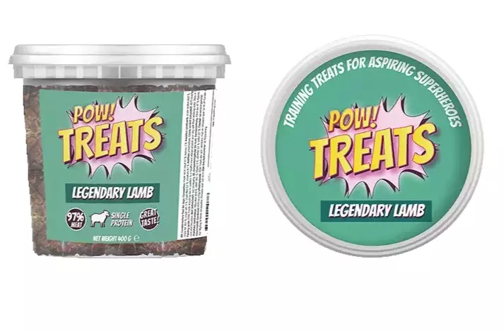 POW! Treats Legendary Lamb koiran viljaton makupala 400 g - Koulutusherkut - 2969 - 1