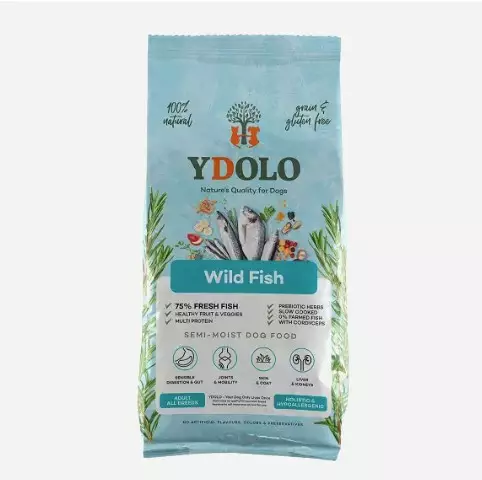 YDOLO Healthy & Pure Wild Fish puolikostea koiranruoka 2,5 kg - Koulutusherkut - 6249 - 1