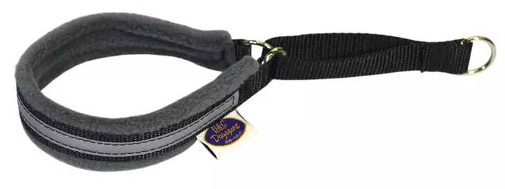 D&C Fleecepanta 30-40 cm harmaa - Koiran tekstiilipannat - 109 - 1