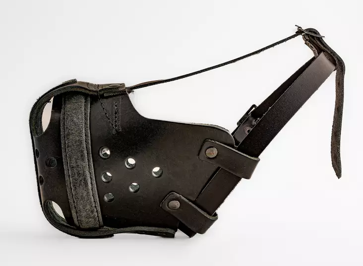 D&C Nahkakoppa saksanpaimenkoira ilman metallivahviketta - Nahkaiset kuonokopat koiralle - 3979 - 1