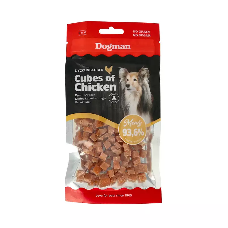 Dogman Cubes of Chicken koiran makupalat 80 g - Koulutusherkut - 3659 - 1