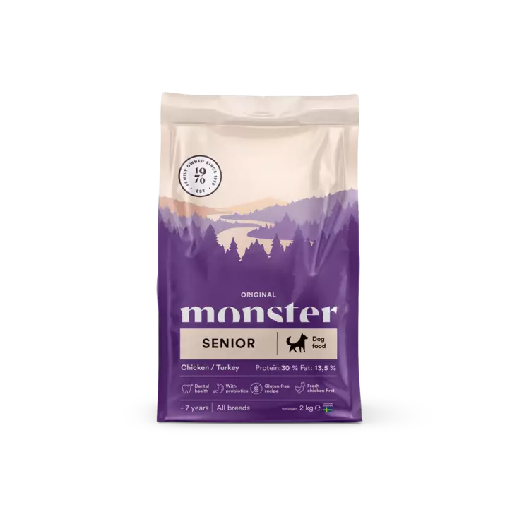 Monster Original Senior 2 kg PÄIVÄYS LÄHESTYY - Monster kuivaruoat koiralle - 6029 - 1