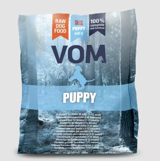 VOM Puppy koiranpennun täysravinto raakaruokapullat 560 g - VOM raakaruoat koirille - 3619 - 2